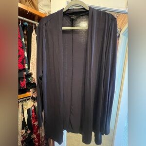 Ann Taylor Women's Navy Open-Front Sweater